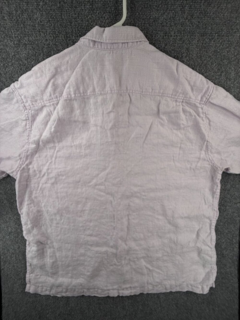 Tommy Bahama All Linen Purple Shirt Men Short Sleeve Woven 2XL Hawaii Beach - Picture 12 of 12